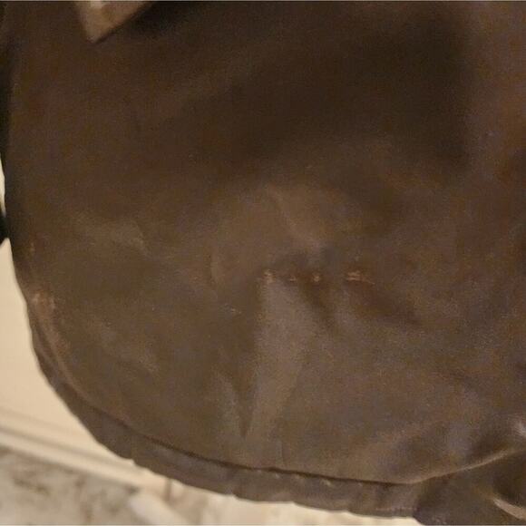 BCBG MAXAZARIA GREEN MULTI POCKET COAT RABBIT FUR LINING SIZE XS - Picture 10 of 12